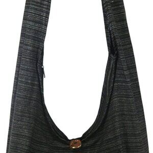 Hobo Bohemian Sling Crossbody Shoulder Bag Hippie Gypsy Zip on Top Bag and Front